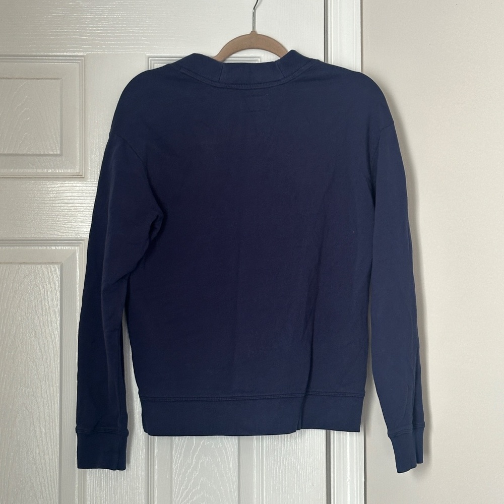 PACT Organic Cotton Cardigan Navy Blue Size Small Women's Button Front - Picture 4 of 6